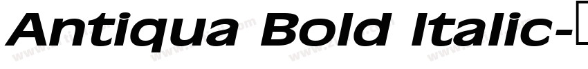 Antiqua Bold Italic字体转换